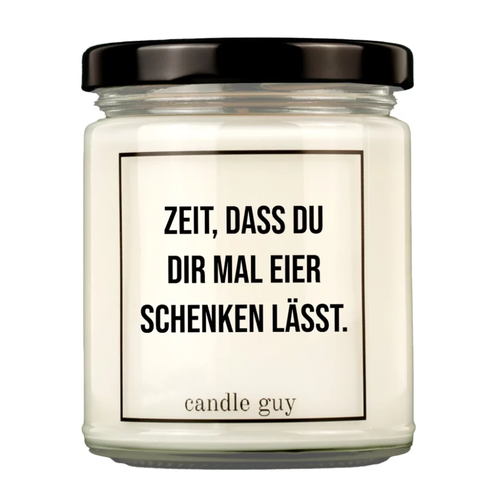candle guy Duftkerze | Zeit, dass Du dir mal Eier schenken lässt.