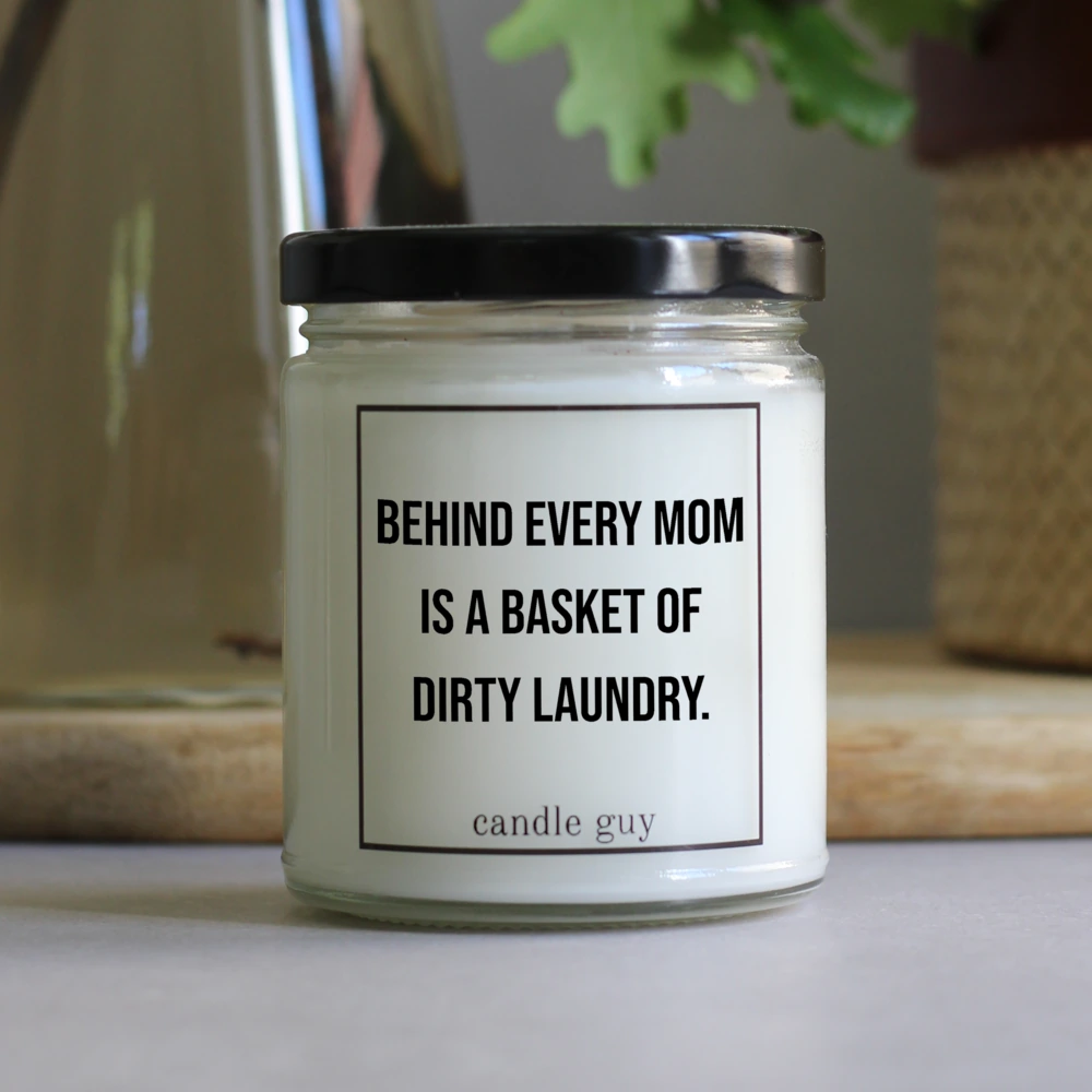 candle guy Duftkerze | Behind every mom is a basket of dirty laundry. – Bild 4