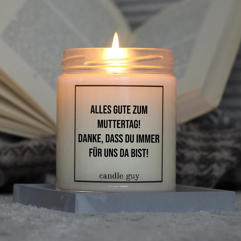 candle guy Duftkerze | Alles Gute zum Muttertag. Danke, dass du immer für uns da bist! – Bild 3