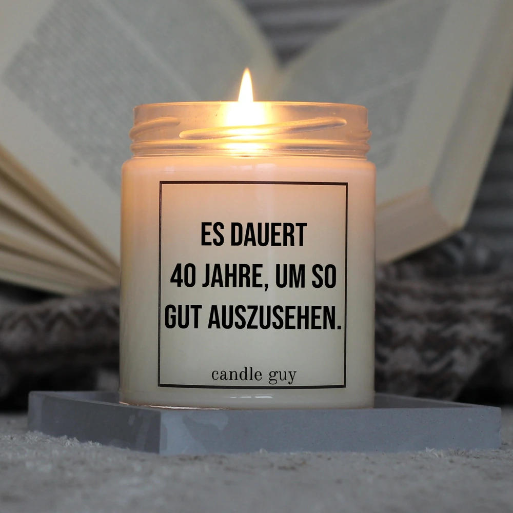 candle guy Duftkerze | Es dauert 40 Jahre, um so gut auszusehen. – Bild 3
