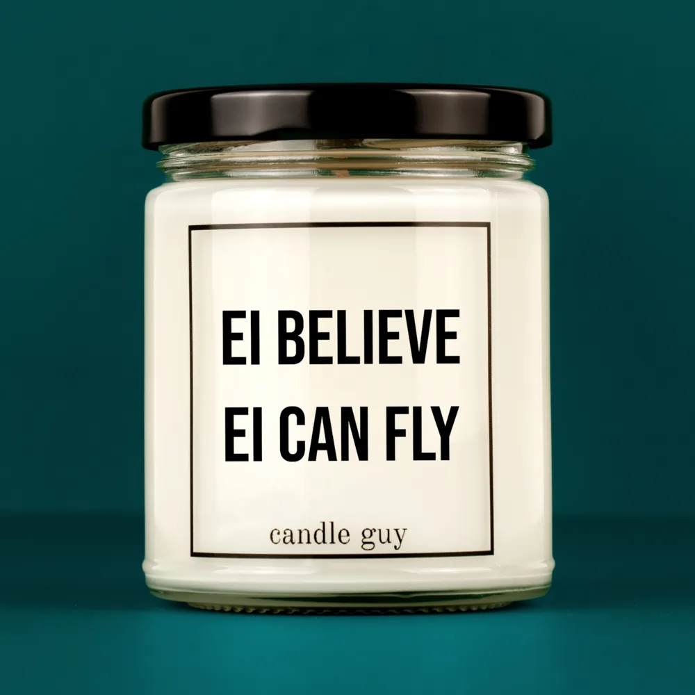 Alternative view of candle guy Duftkerze | Ei believe Ei can fly