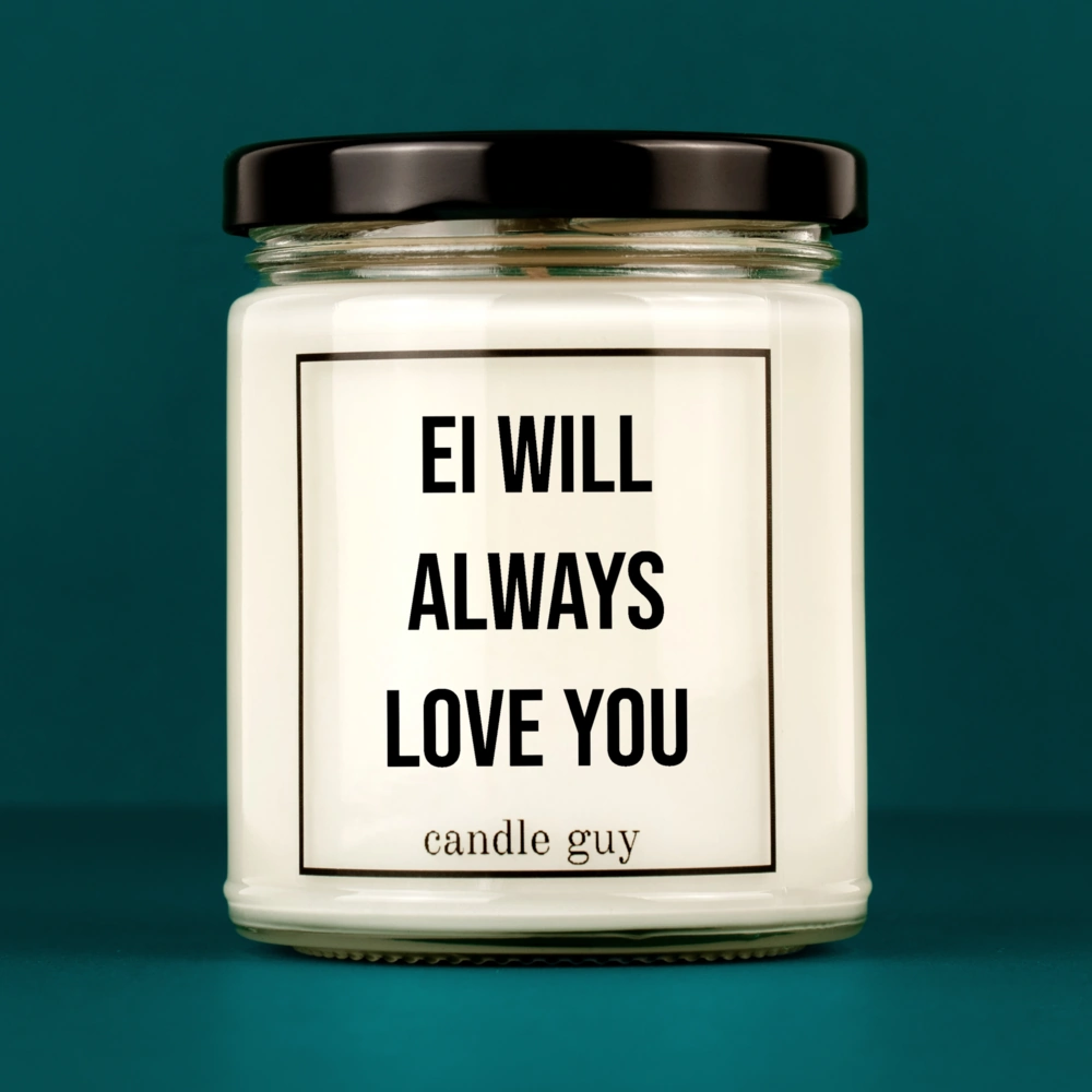 Alternative view of candle guy Duftkerze | Ei will always love you