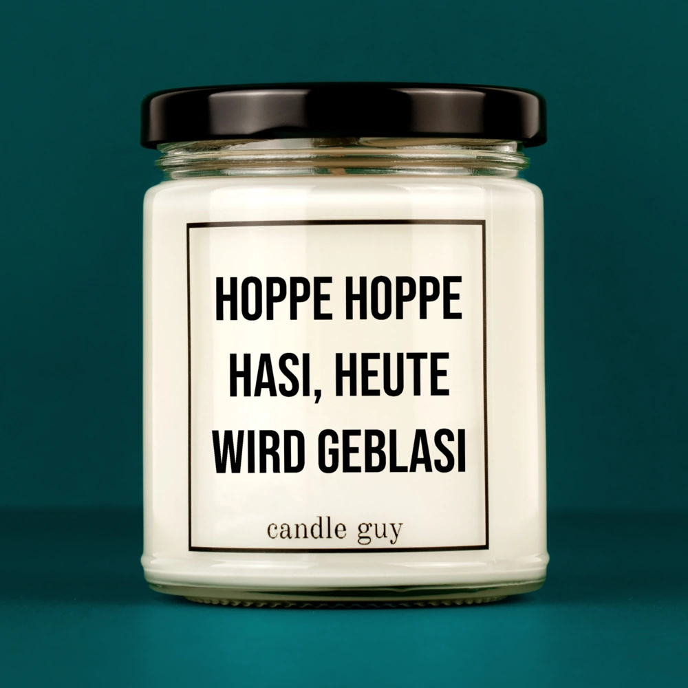 Alternative view of candle guy Duftkerze | Hoppe hoppe Hasi, heute wird geblasi
