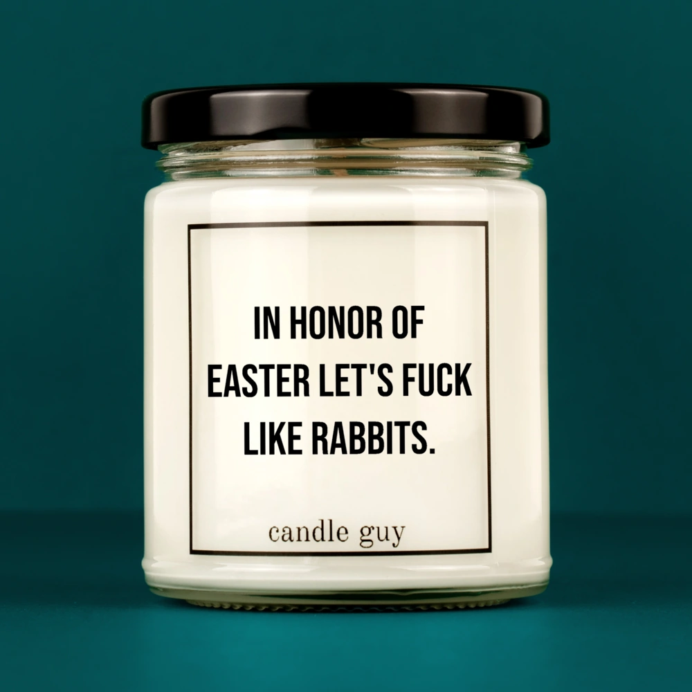 Alternative view of candle guy Duftkerze | In Honor of Easter let's fuck like rabbits.