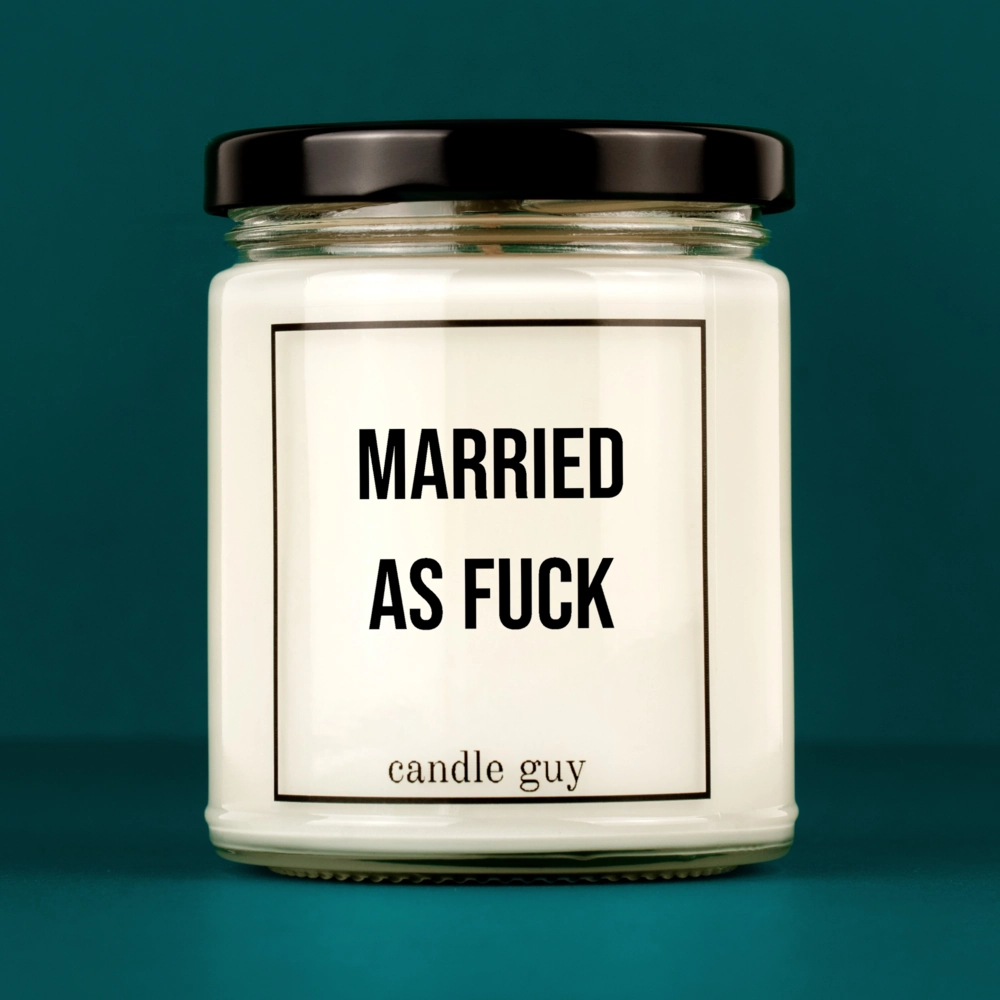 Alternative view of candle guy Duftkerze | Married as fuck