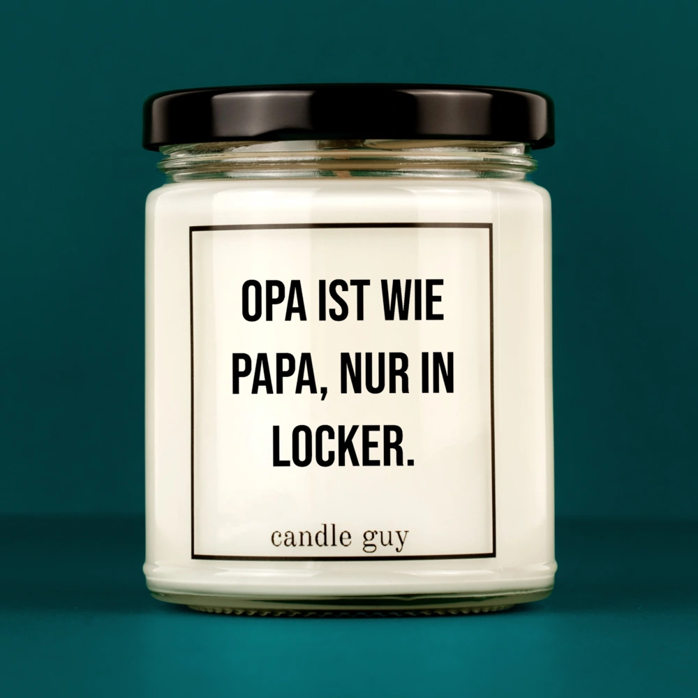 Alternative view of candle guy Duftkerze | Opa ist wie Papa, nur in locker