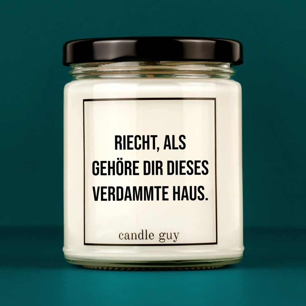 Alternative view of candle guy Duftkerze | Riecht, als gehöre dir dieses verdammte Haus.