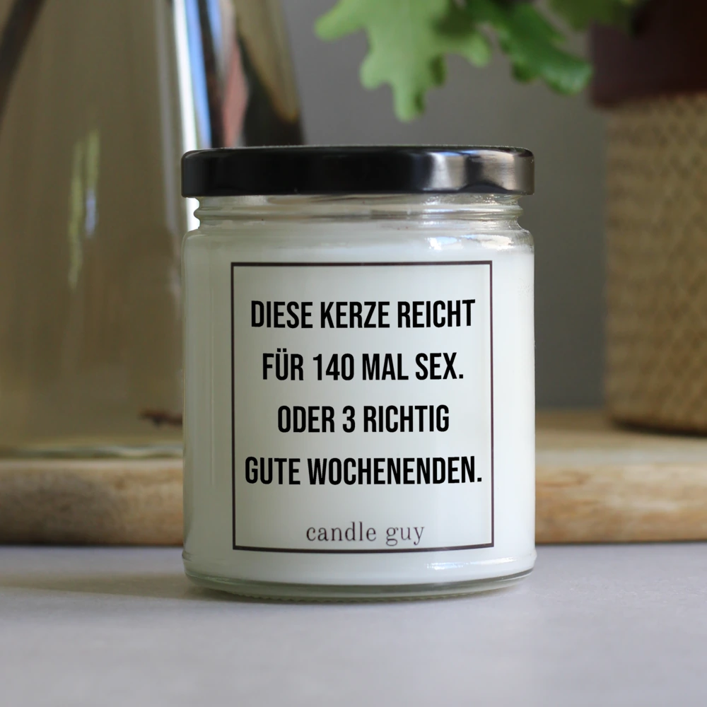 candle guy Duftkerze | Diese Kerze reicht für 140 Mal Sex. Oder 3 richtig gute Wochenenden. – Bild 4