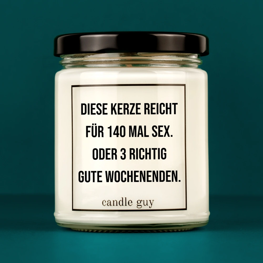 candle guy Duftkerze | Diese Kerze reicht für 140 Mal Sex. Oder 3 richtig gute Wochenenden. – Bild 2
