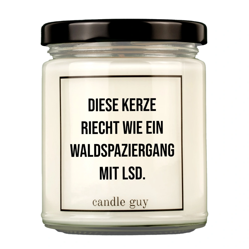 candle guy Duftkerze | Diese Kerze riecht wie ein Waldspaziergang mit LSD.