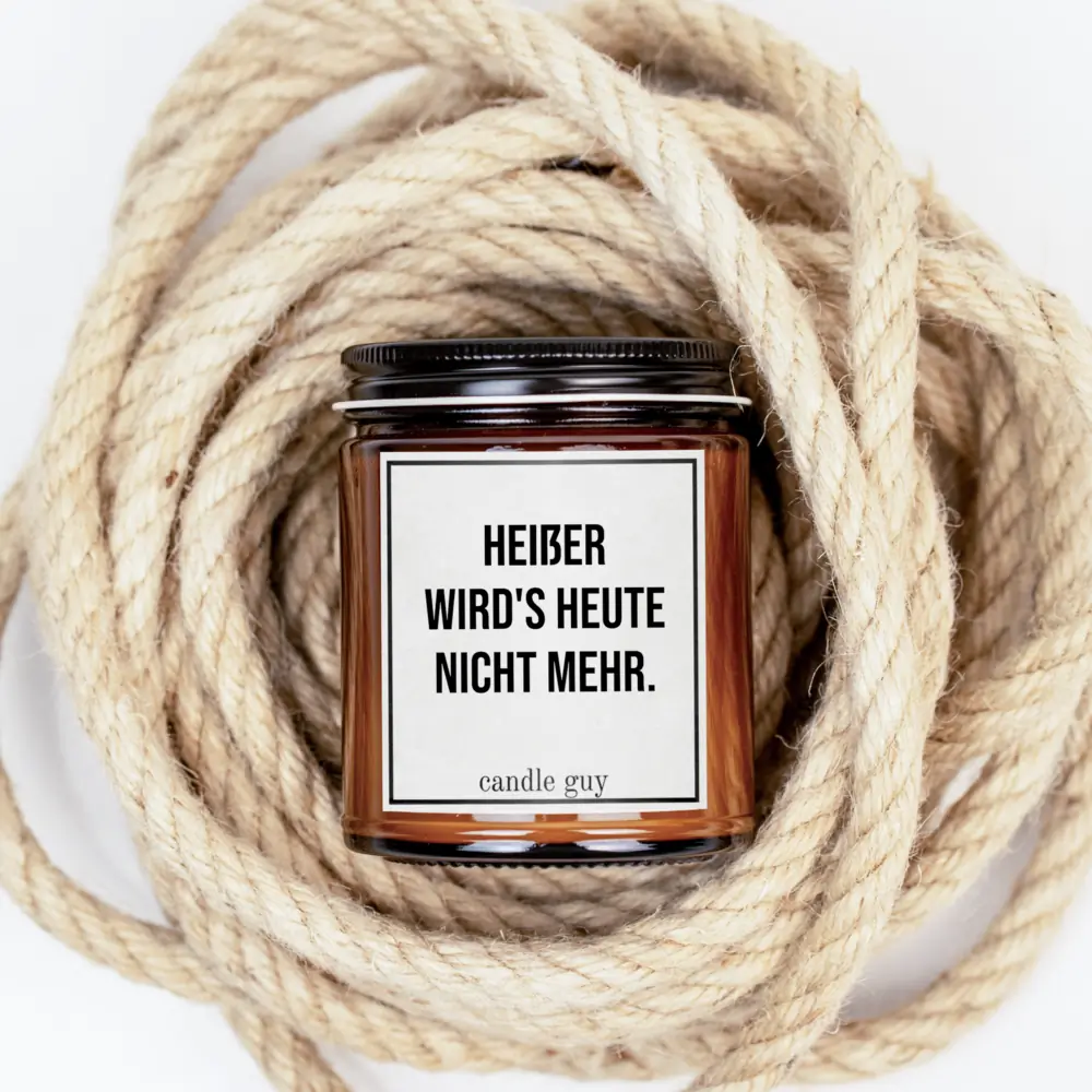 Braune Kerze 200 ml, 70 h, handgegossen, natürlich