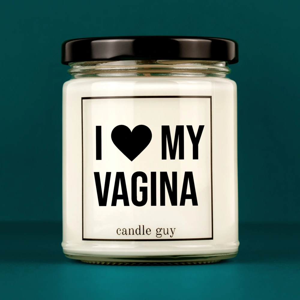 Alternative view of candle guy Duftkerze | I love my vagina