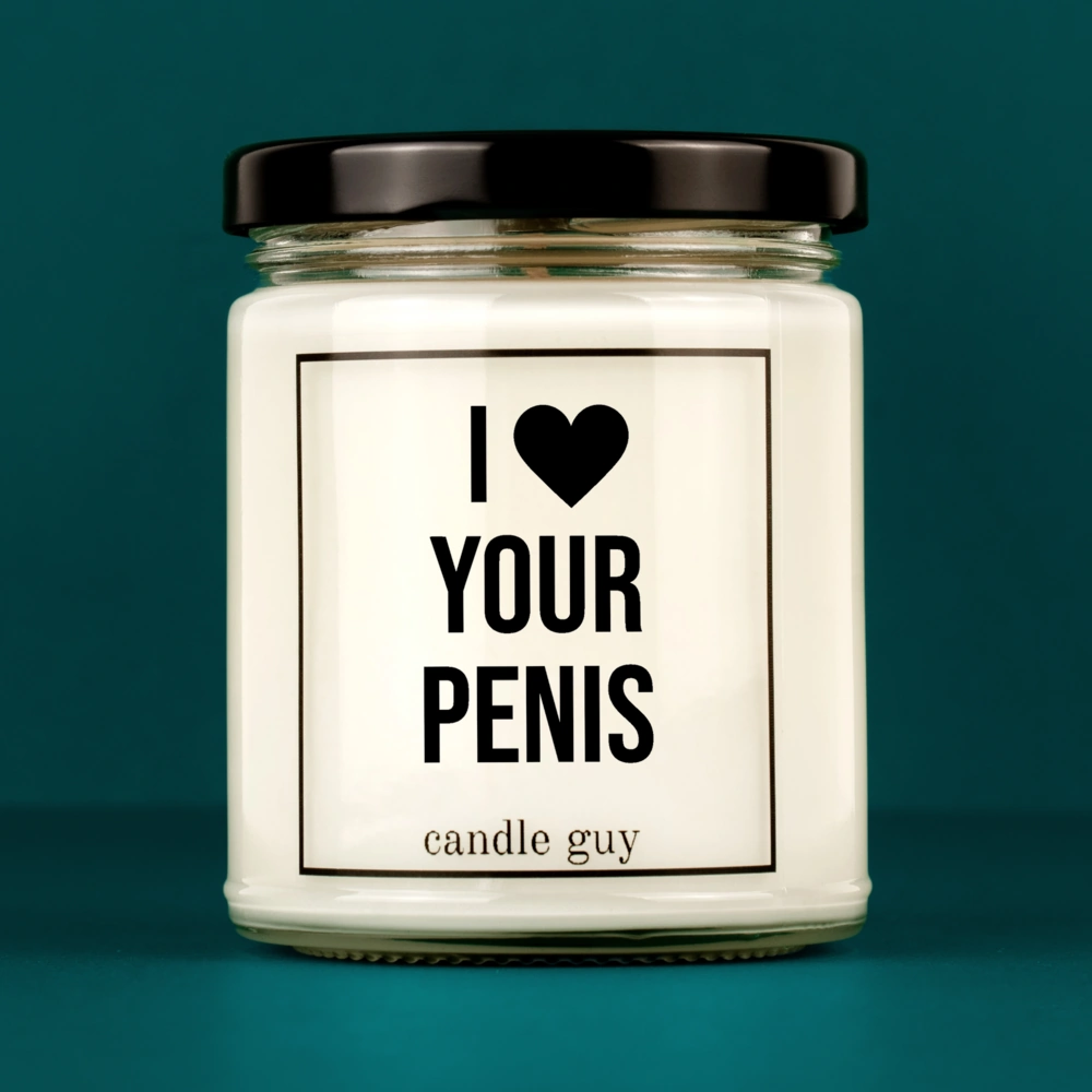 Alternative view of candle guy Duftkerze | I love your penis
