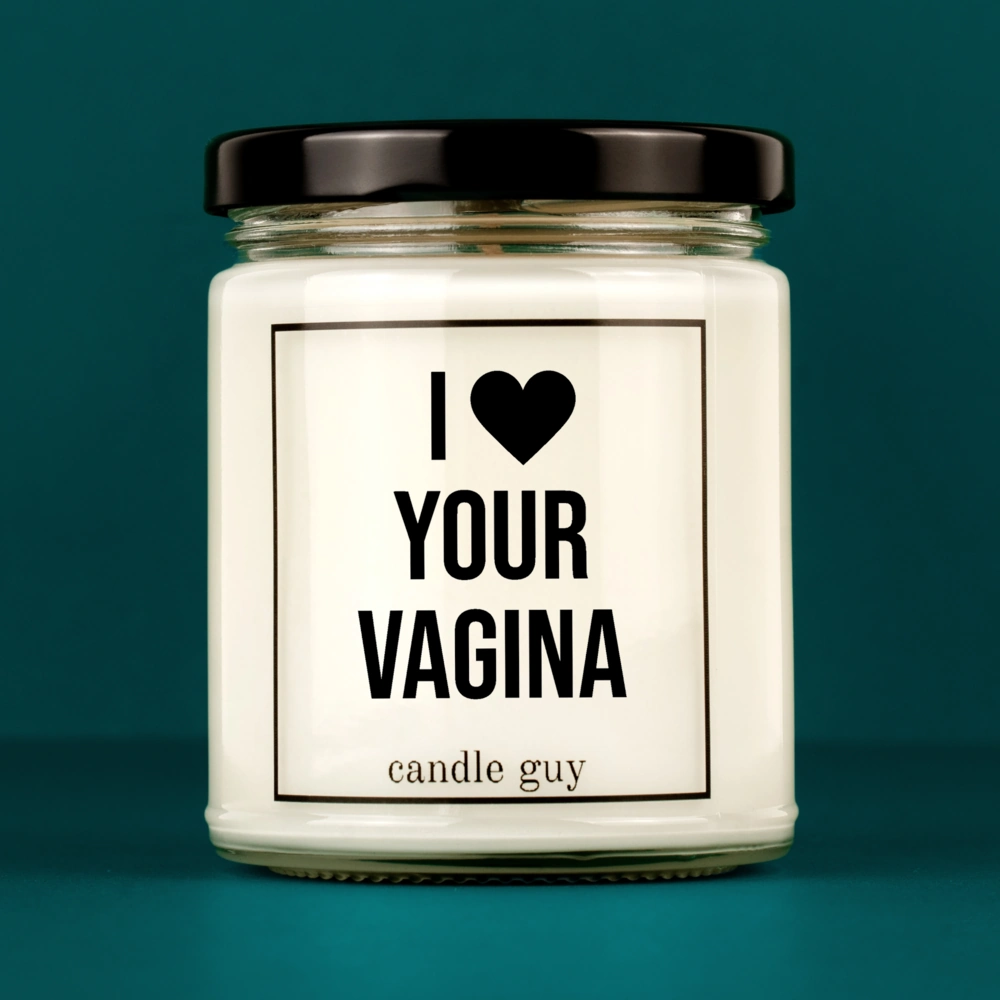 Alternative view of candle guy Duftkerze | I love your vagina