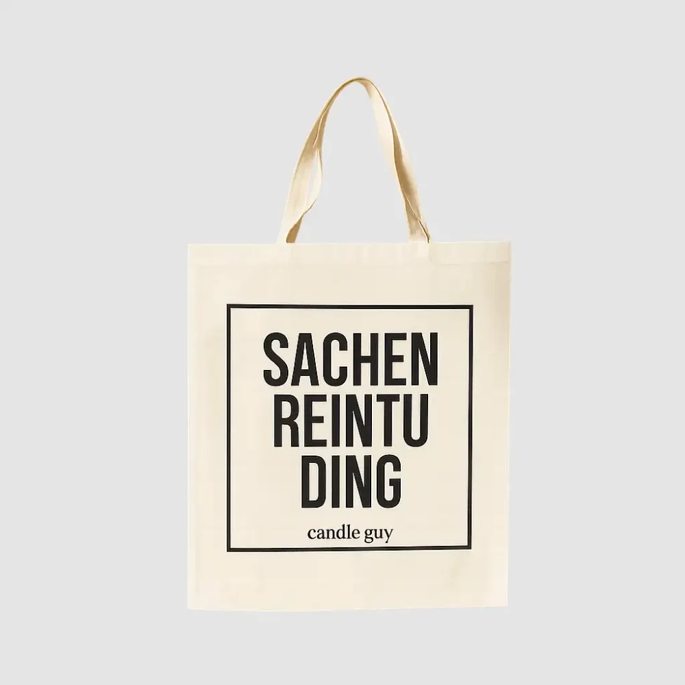 Stoffbeutel „Sachen reintuding“ – Baumwolltasche von Candle Guy
