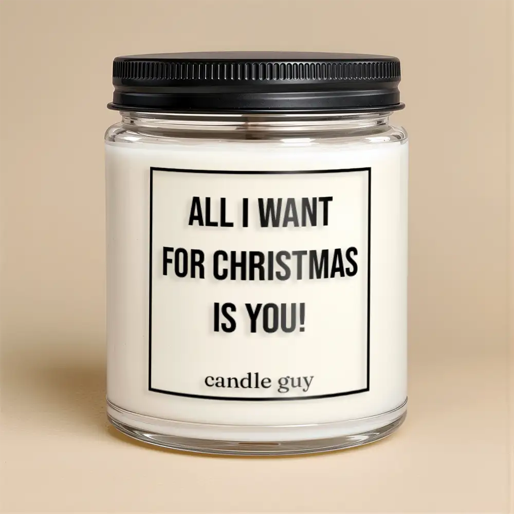 Alternative view of candle guy Duftkerze | All I want for Christmas is you!