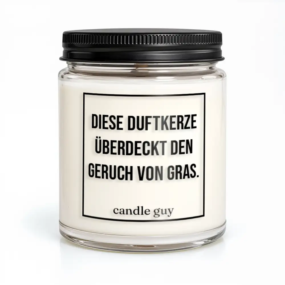 candle guy Duftkerze | Diese Duftkerze überdeckt den Geruch von Gras.