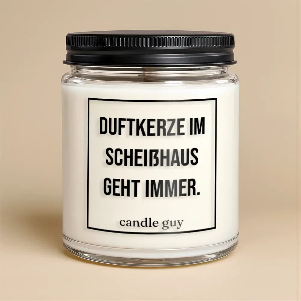 Alternative view of candle guy Duftkerze | Duftkerze im Scheißhaus geht immer.