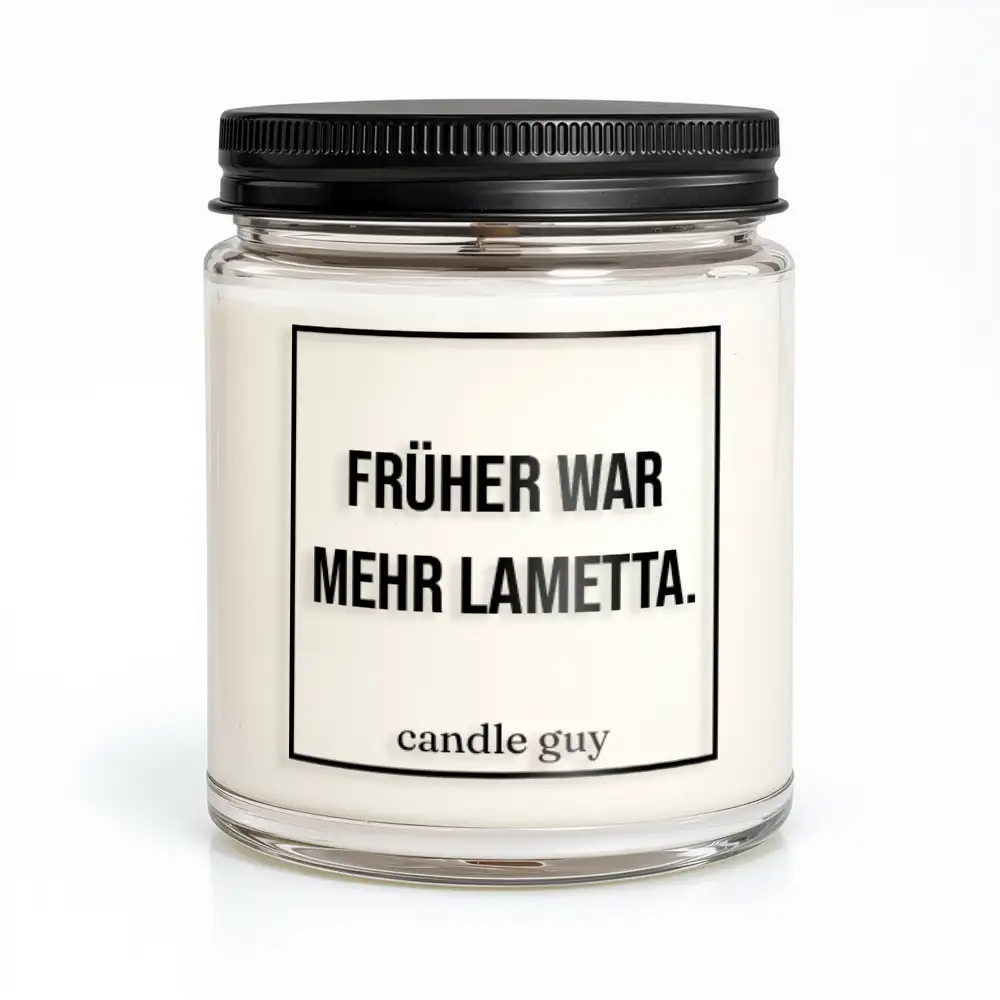 candle guy Duftkerze | Früher war mehr Lametta.