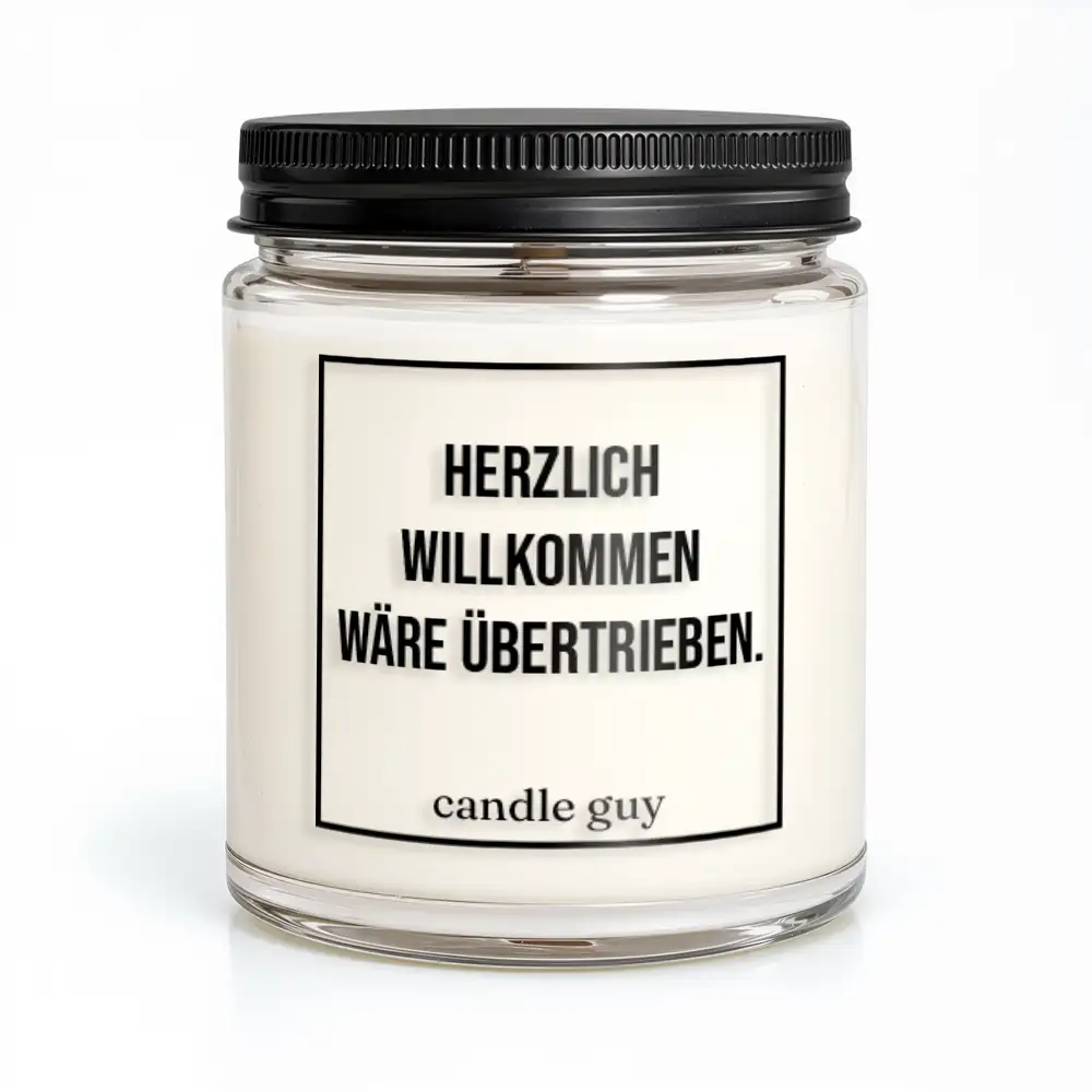 candle guy Duftkerze | Herzlich willkommen wäre übertrieben.