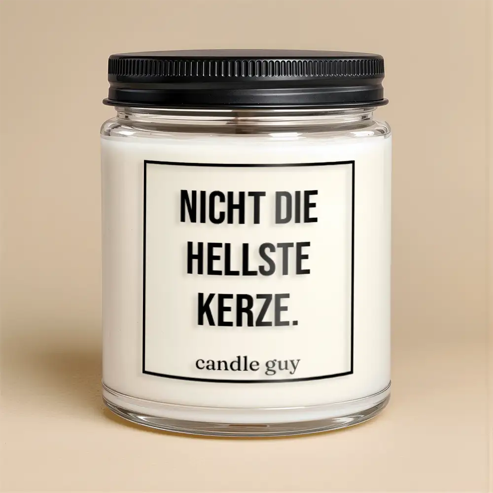 Alternative view of candle guy Duftkerze | Nicht die hellste Kerze.