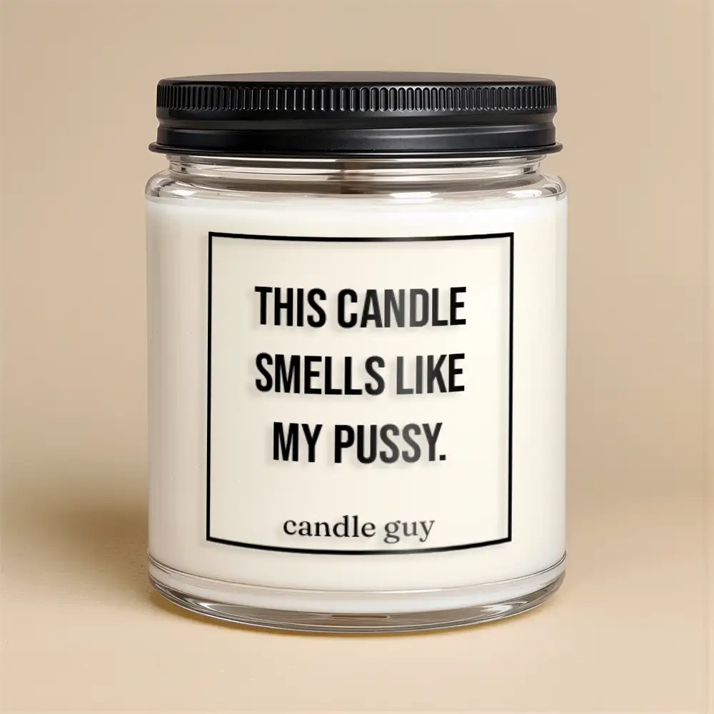Alternative view of candle guy Duftkerze | This candle smells like my pussy.